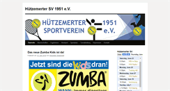 Desktop Screenshot of huetzemerter-sv.de